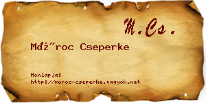 Móroc Cseperke névjegykártya